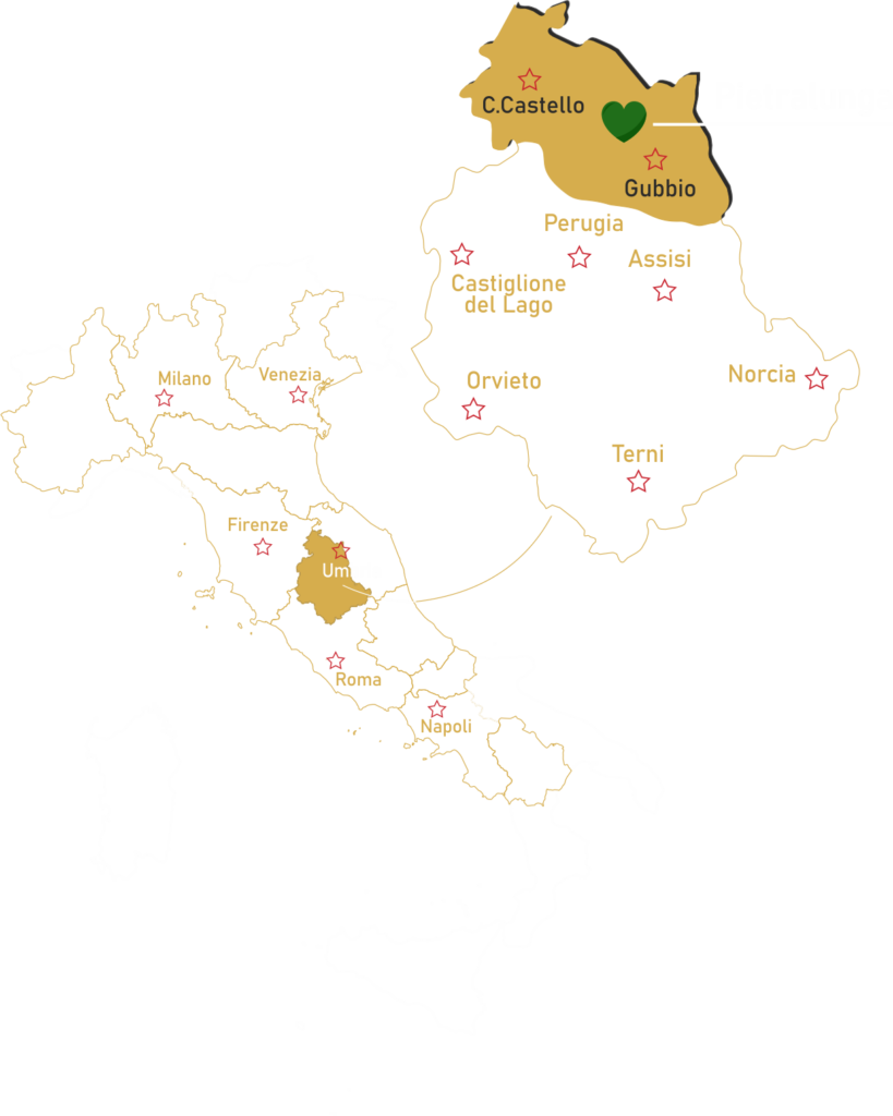 Mappa Italia bianca Pietralunga 1