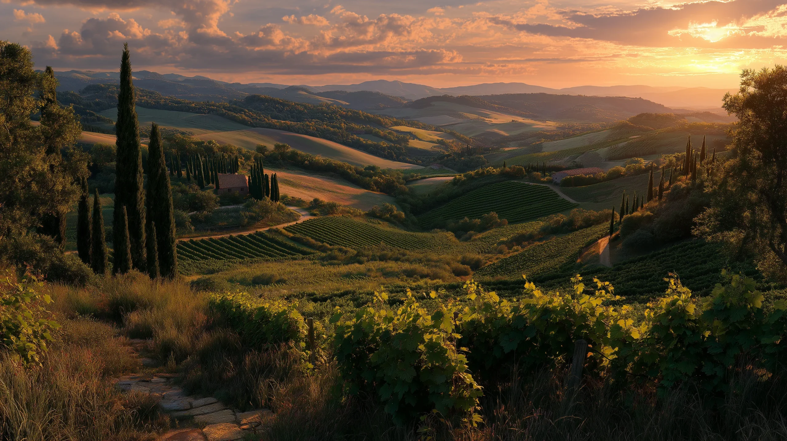 Umbria: terra, passione e futuro Vista dell'alto del territorio Umbro